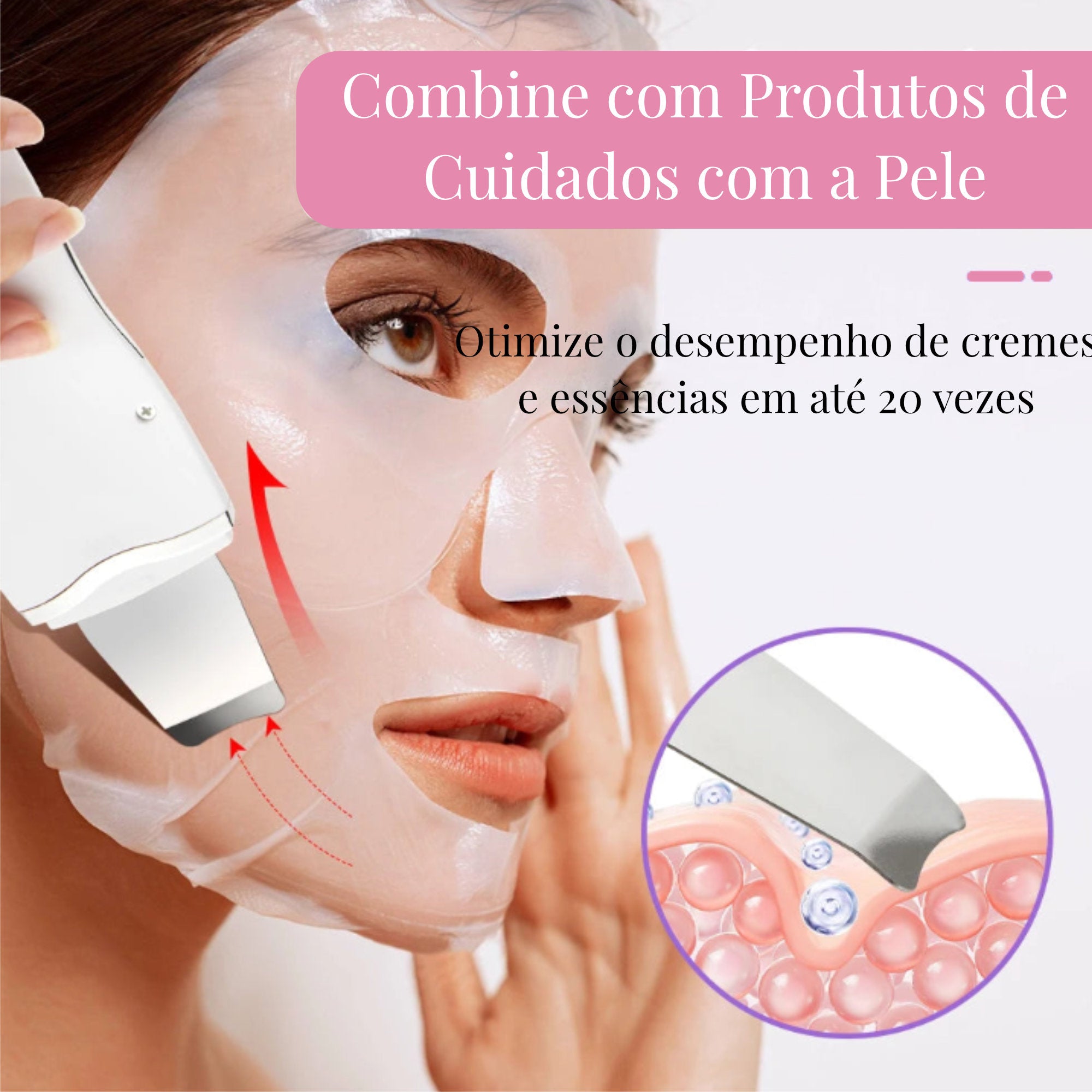 SkinClear Pro: Espátula facial ultrassônica
