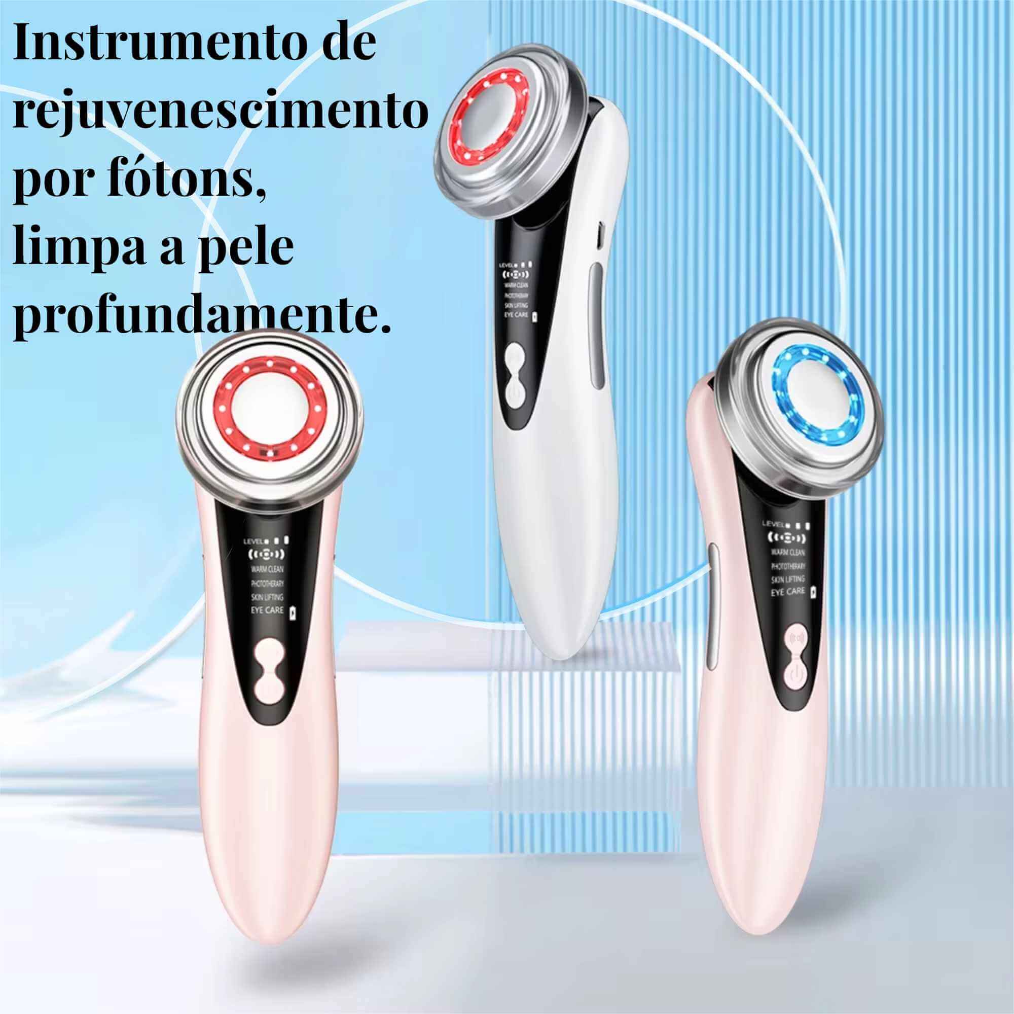 LiftFace Pro: Dispositivo de Fototerapia Facial 4 em 1