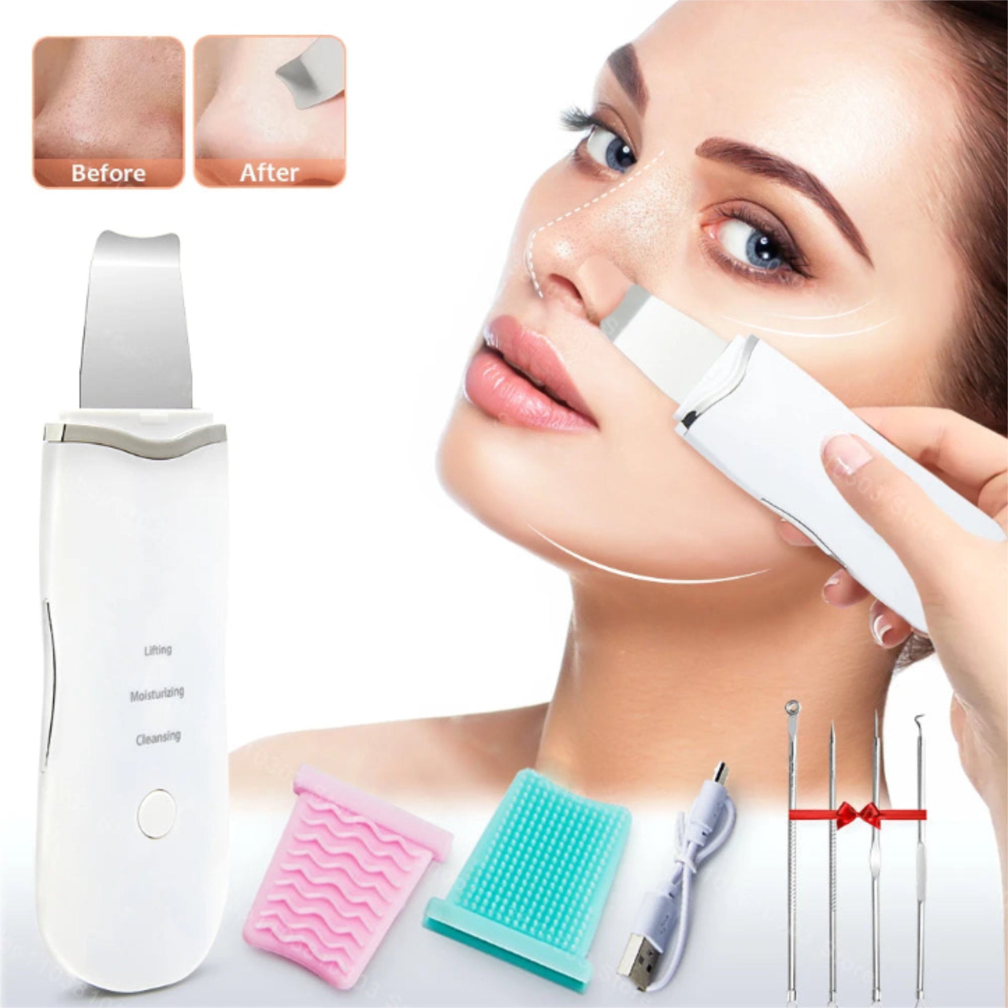 SkinClear Pro: Espátula facial ultrassônica