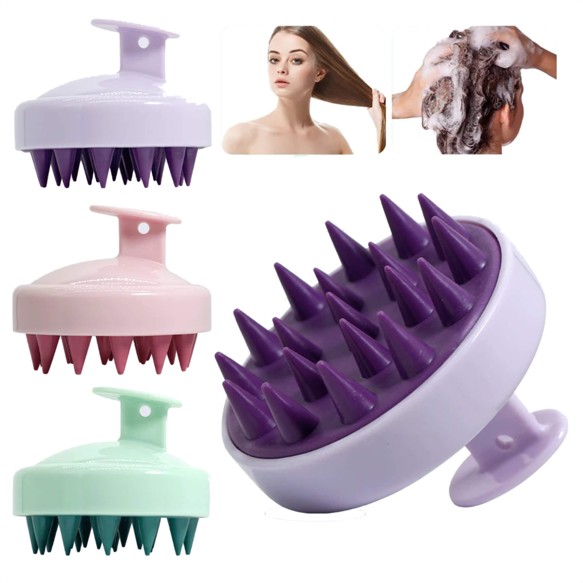 ScalpSpa Pro: Escova Estimuladora de Silicone